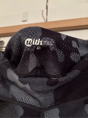 With 'Wear It To Heart' Grey & Black Camo Hoodie